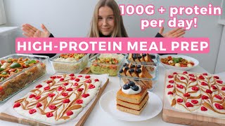 Healthy amp High protein Meal Prep Recipes  100G protein per day [upl. by Cinemod23]