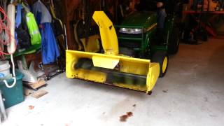 John Deere SS model 1937 46quot snow thrower [upl. by Souza472]