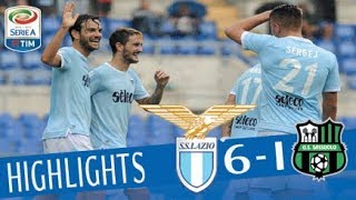 Lazio  Sassuolo  61  Highlights  Giornata 7 Serie A TIM 201718 [upl. by Airret]