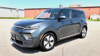 2020 Kia Soul EV Premium Short Range Walkaround Review [upl. by Ulphia976]