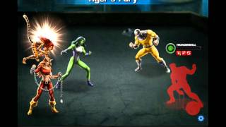 Marvel Avengers Alliance Season 2 HB Heroic Battle 51 Tigra She Hulk amp Thundra [upl. by Benita286]