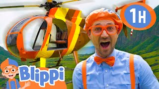 Blippi Flies in a Hawaiian Helicopter  Blippi Vehicles  Learning Videos for Kids [upl. by Aratehs]