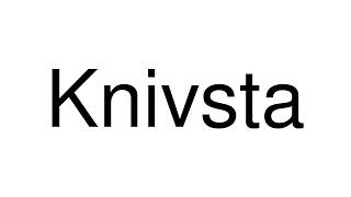 How to Pronounce Knivsta Sweden [upl. by Deeyn]