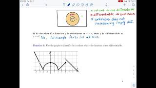 26 differentiability implies continuity video 3 [upl. by Gareri]