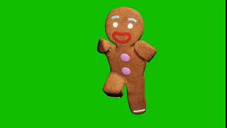 The gingerbread man is dancing a Christmas dance The concept of the celebration Looped animation [upl. by Lagasse]