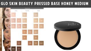 Glo Skin Beauty Pressed Base Honey Medium  Technical Screen [upl. by Banky]