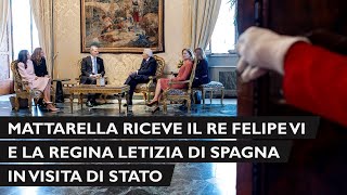 Il Presidente Mattarella incontra Sua Maestà il Re di Spagna in Visita di Stato in Italia [upl. by Masterson]