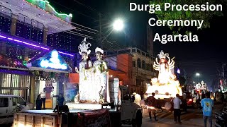 Maa Durga  Procession  Agartala  India [upl. by Gora]