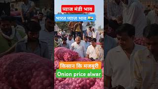 Pyaj ka bhav aaj alwar  onion price today alwar pyajbhav foodprice latestnews shorts [upl. by Anahoj177]