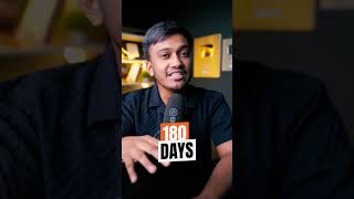 DARE to take up THE 180 DAYS CHALLENGE shortsindia millionairemindset viralvideo [upl. by Mcclain]