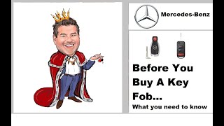 Mercedes Benz Key Fob Replacement Guide  DIY  What To Buy [upl. by Urban967]