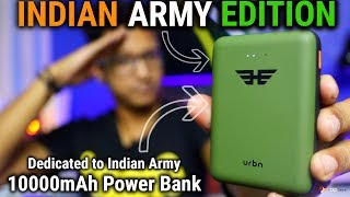 URBN 10000 mAh Power Bank Indian Army Heros Edition  Compact Stylish amp Portable Rs799  Data Dock [upl. by Ainslee955]