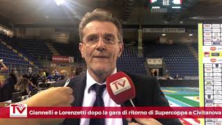 Giannelli e Lorenzetti dopo il Golden set di Supercoppa a Civitanova [upl. by Ryan]