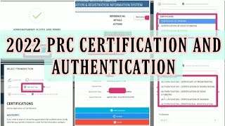 2022 UPDATED PRC CERTIFICATION AND AUTHENTICATION OF DOCUMENTS [upl. by Yanehs]