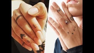 Finger Tattoo 40 modèles de tatouages minimalistes sur les doigts pour vous inspirer [upl. by Devlin]