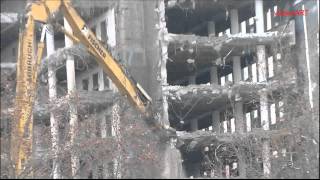 Abbruch  Demolition  VersatelHochhaus in Stuttgart  Skyscraper in Stuttgart  Part 2 [upl. by Leicester398]