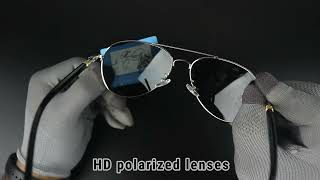 Enhance Your Vision Austinn Silver Aviator Polarized Sunglasses  Lunettes Bangladesh [upl. by Camus]