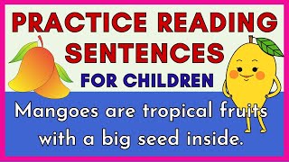 PRACTICE READING SENTENCES  S13  quotAbout Fruitsquot  Reading at Home  Reading amp Vocabulary Skills [upl. by Gaal]