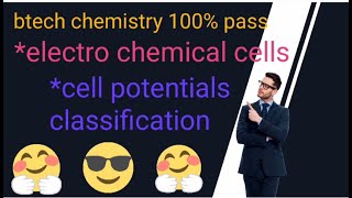 Electro chemical cellcell potential classification in telugu explanation [upl. by Nnylkoorb]