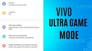 How To Use Ultra Game Mode On Vivo  Ultra Game Mode [upl. by Graeme692]