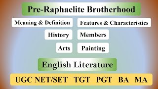 PreRaphaelite Brotherhood Movement in English Definition History Common Aspirations and Members [upl. by Adnilim681]