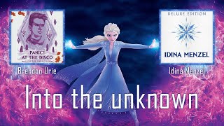 Brendon Urie Idina Menzel AURORA  Into The Unknown Mashup Movie Version [upl. by Rockel737]