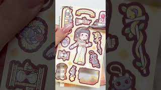 DIY Sticker Unboxing Experience 😊ASMR Aesthetic JournalingStickers makingStickers book sticker [upl. by Yalahs]