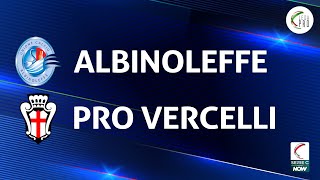 Albinoleffe  Pro Vercelli 01  Gli Highlights [upl. by Naida4]