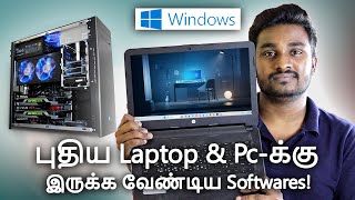 Top 10 Must Have Softwares ⚡For Pc amp Laptop Tamil🔥💥 [upl. by Berkin]