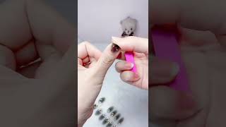 Nail sticker asmr nails gelnatips nailart fyp viralshort trending [upl. by Schuman]