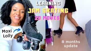 Roller Skating Journey 4  Learning Jam Skating amp Moxi Lolly Indoor Set Up [upl. by Gibbons]