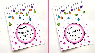 DIY Teachers Day greeting cards  Easy and Beautiful greeting card  How to make card for Teacher [upl. by Amzaj]