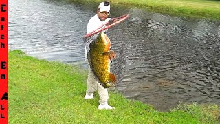 CATCHING MONSTER FISH to BRING HOME Testing Ponds for signs of Life [upl. by Rica]