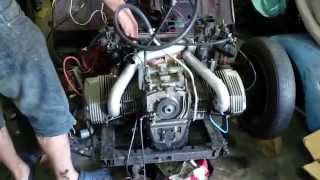 2cv BMW 1200cc engine testrun [upl. by Sidonia]