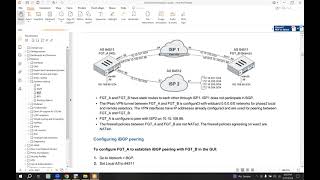 Fortinet NSE4  Configure BGP EBGP IBGP OSPF ROUTE MAP and PREFIX LIST  Part1 [upl. by Ahseenat]