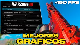 MEJOR CONFIGURACIÓN de GRAFICOS para WARZONE 3  PC y CONSOLAS [upl. by Mulloy]