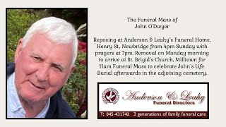 The Funeral Mass Live Stream of John ODwyer [upl. by Nofpets]