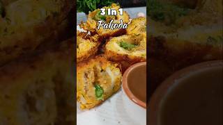 3 In 1 Pakoda  how to make different pakode  Easy Recipe  BundeliZaikabydiksha  shorts [upl. by Caswell657]