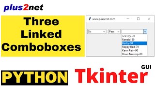 Tkinter Three interlined comboboxes filtering records based on selected options of users [upl. by Salter]