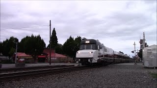 Amtrak Cascades Talgo 8 quotMt Bachelorquot and quotMt Jeffersonquot [upl. by Eberly577]