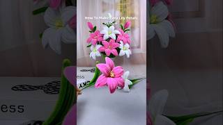 Easy diy pipe cleaner lily petals  fuzzy wire flower tutorial diy flowerscraft handmadepipes [upl. by Nyliram]