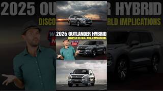 2025 Mitsubishi Outlander Hybrid  38 Miles Electric Range Worth It [upl. by Nirik]