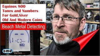 Minelab Equinox 800 GOLD Silver and Coins tones beach metal detecting what you need to know [upl. by Adnaloj]