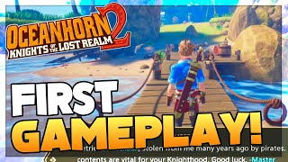 OCEANHORN 2 KNIGHTS OF THE LOST REALM  First Gameplay [upl. by Lenoj]