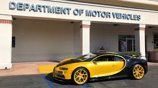 17 Year Old takes DMV Drivers Test in Bugatti Chiron [upl. by Brittney]