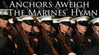 US March Anchors Aweigh  The Marines Hymn Instrumental [upl. by Arenahs]