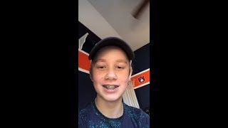 Macsen Lintz Instagram live stream  11 November 2018 [upl. by Aliuqat]