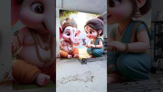 Ganpati Bappa drawing photo 🥰🙏🌺 shorts youtubeshorts viralshorts ganesh ganpatibappamorya [upl. by Oilut72]