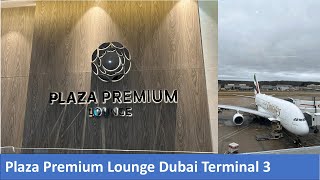 Plaza Premium Lounge  Dubai International Airport  Terminal 3 A Gates  November 2023 [upl. by Caswell282]