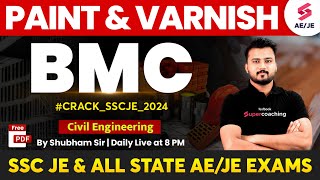 Building Material Civil  Paint and Varnish  Building Material for SSC JE 2024  by Shubham Sir [upl. by Errehs]